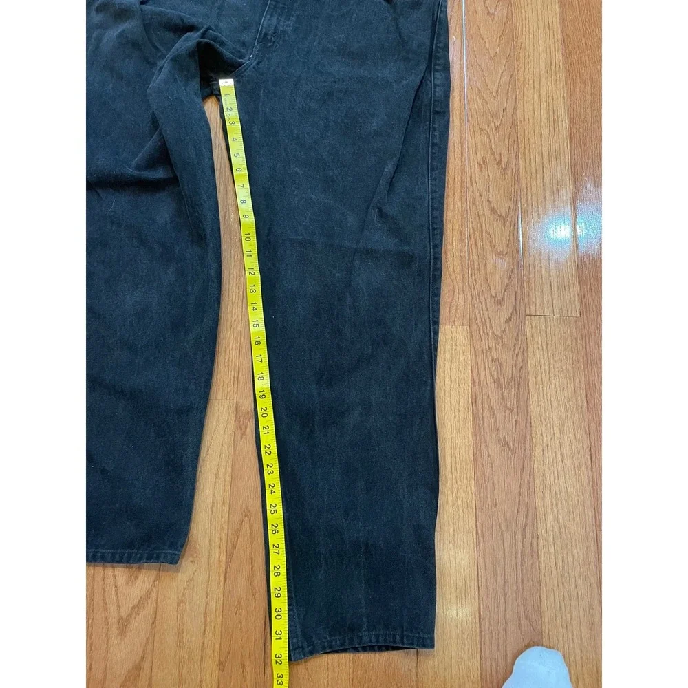 Levi's 545 Loose Jeans Mens 40x34 Black Cotton Vintage USA Orange Tab Baggy 90s
